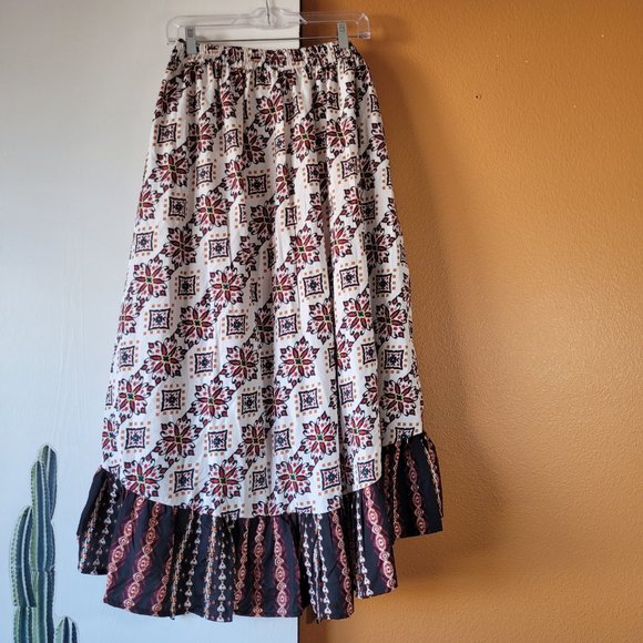 Boho Maxi Skirt Size 3X - Picture 2 of 9